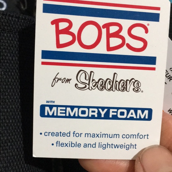 Bobs from skechers memory foam size 8.5 in  black - Picture 2 of 8